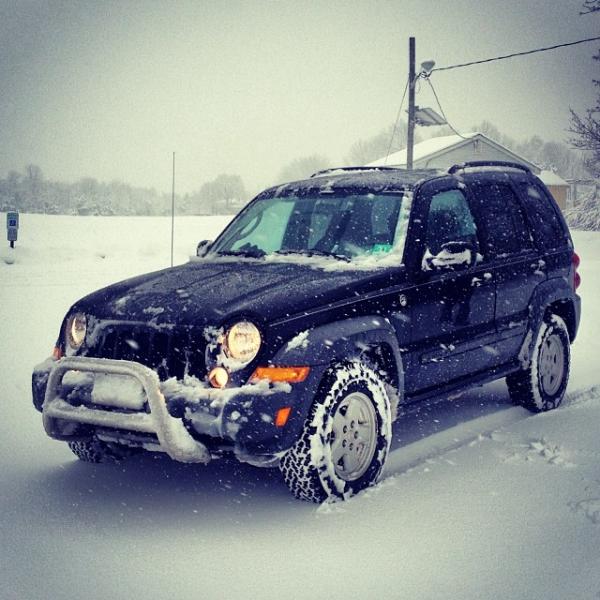 Enjoying the snow.