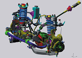 front suspension cad