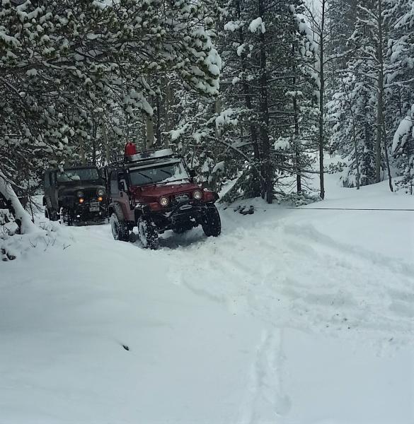 Headed up the trail