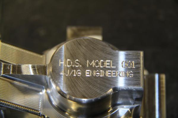 IMG 1334

BOTTOM OF THERMOSTAT HOUSING ENGRAVED WITH, (FIRST LINE), "H.D.S. MODEL 001".  H.D.S. STANDS FOR HOT DIESEL SOLUTIONS.  (SECOND LINE) "4J/