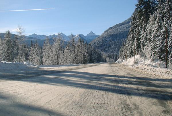 Jeep At Mountain Elevation -Icy Roads !