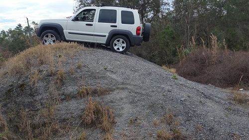 Jeep on hill