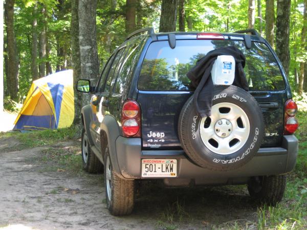 Jeep's first camping trip (Back)