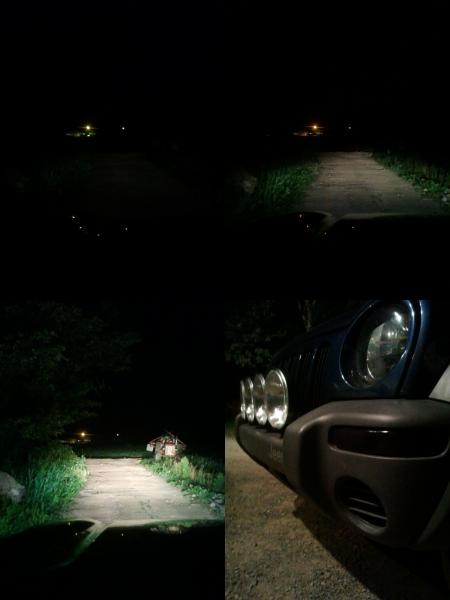 lights from day time running to low beam to just my 4 helux lights