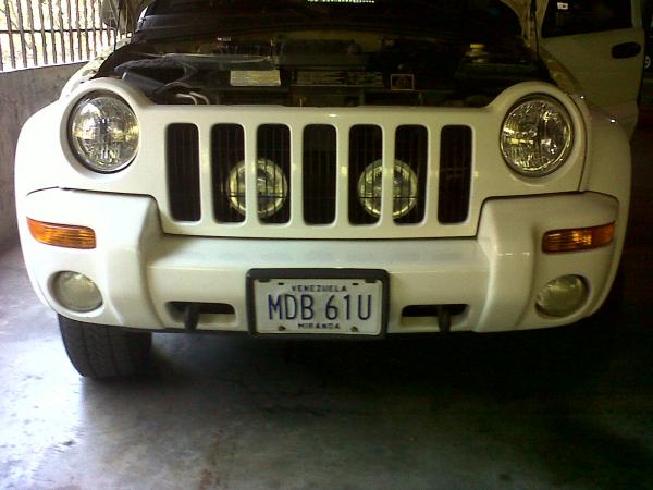 Lights inside grille