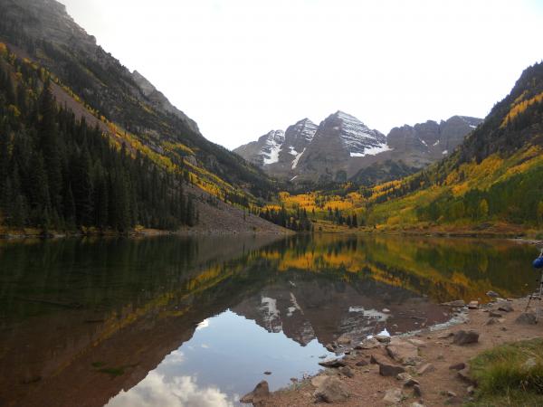 Maroon Bells in Aspen, CO. Opposite side of Marble. Part of the same trip
