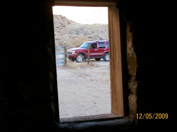 My liberty from the window of a old cabin