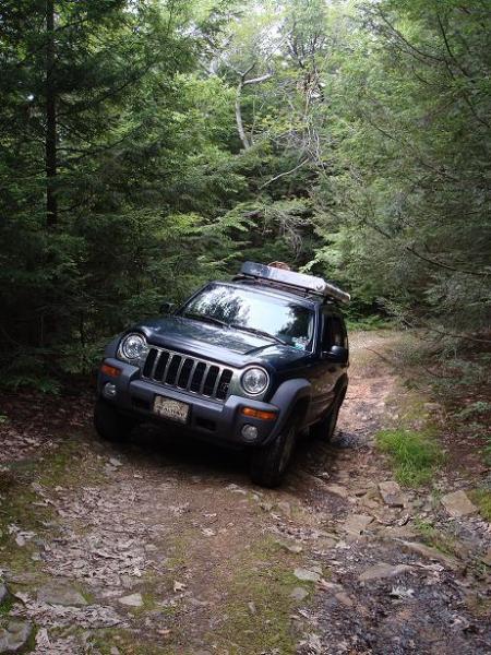 Off road trail in Bald Eagle, wasn't too bad although it did get hairy in a few sections.The Liberty handled it with ease! And at this time ALL STOCK!