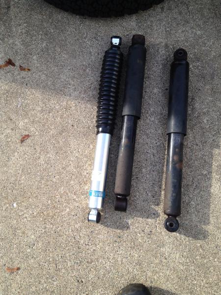 Old vs new rear shock