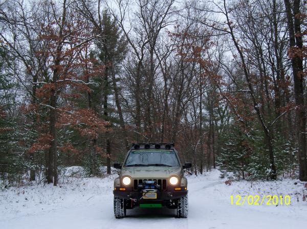 On the trail in winter