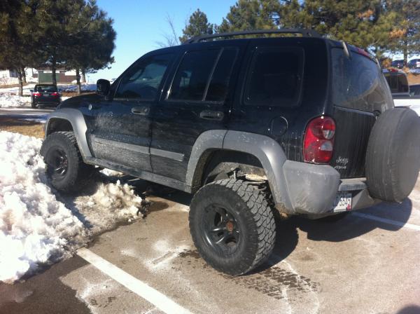 Parked on a snow mound. Because I can.