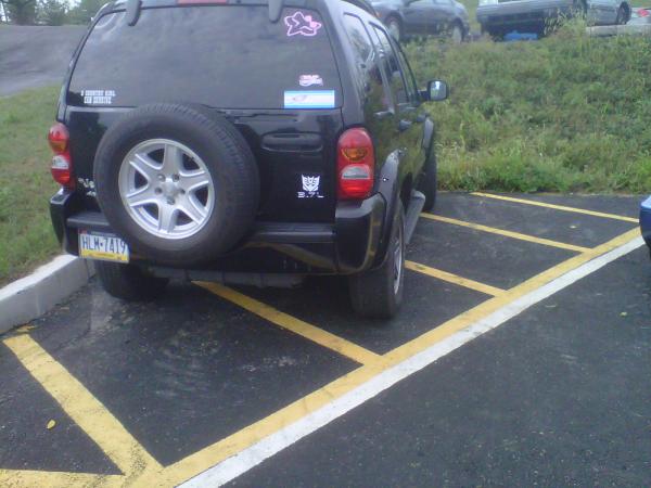 parking illegally at college. next time im parking on the hill