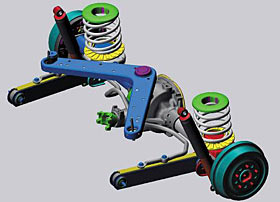 rear suspension cad