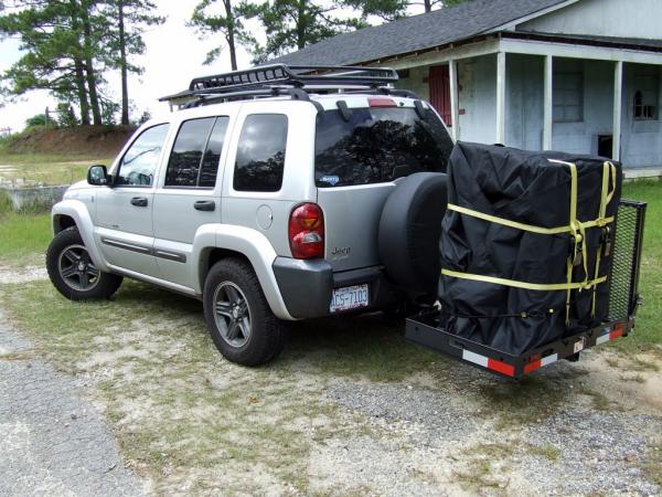 Stopped to take some pics of a swamp in SC and snapped one of the KJ. The rack on the back holds a piece of equipment I was taking with me to a trade