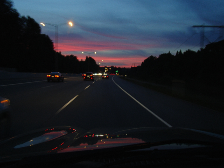 Sunset In The Jeep