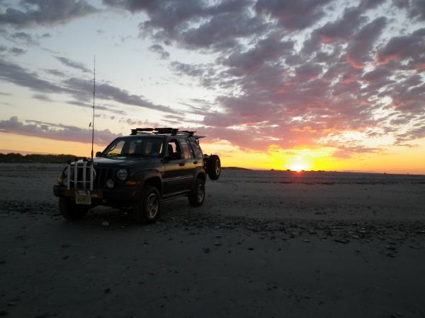 Surf Fishing at sunrise...Corson's Inlet State Park at the south end of Ocean City, NJ