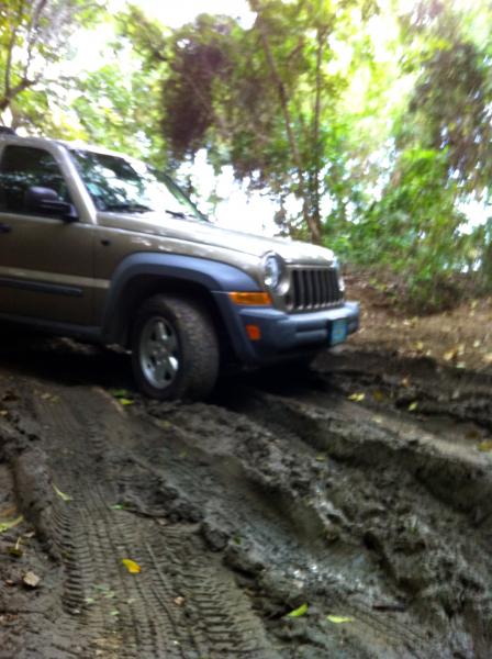 The mud was more fun a few days ago, it's really dried up!