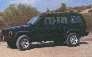 The old '97 Cherokee, taken right after I bought it. July 2000.