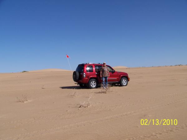 Tires aired down to 20 psi, and having fun at Imperial Sand Dunes Rec area. Had to change the air filter and vacuum out the sand afterwards though.