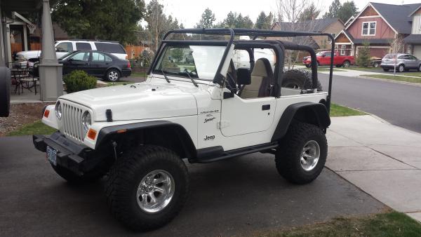 TJ rocksliders & roof rack