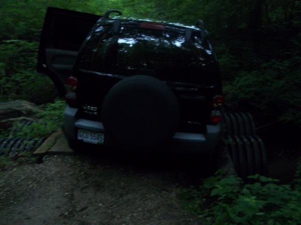 Us thinking a bridge was wide enough.....it wasn't.... The Beast's first adventure.
