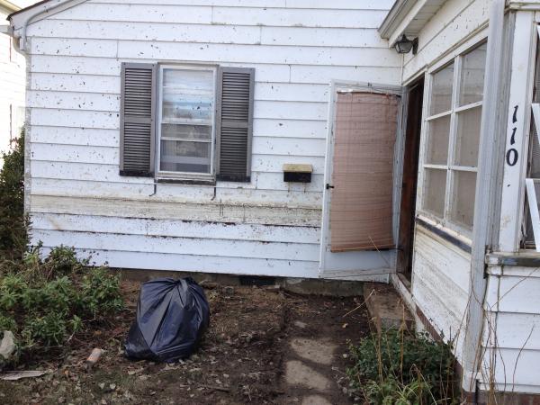 Water level at front door